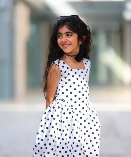 Alternative view of Polka black and white dress